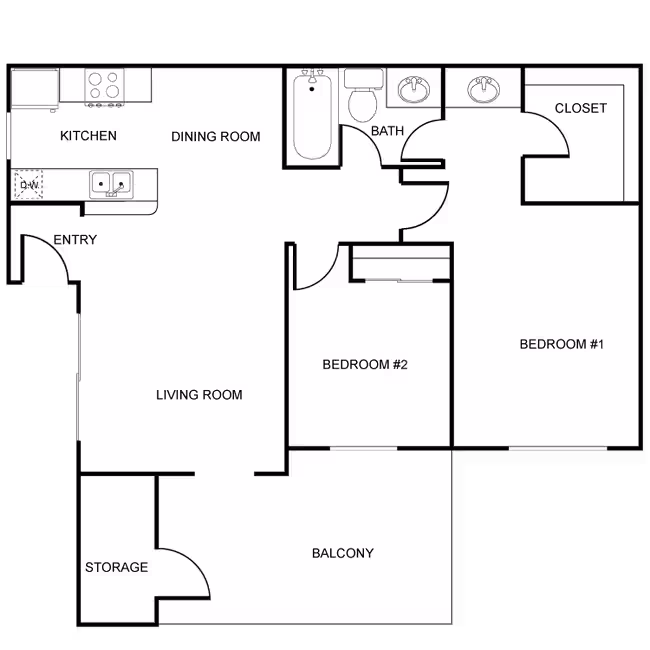 Unit AUCMHA 238 floor plan